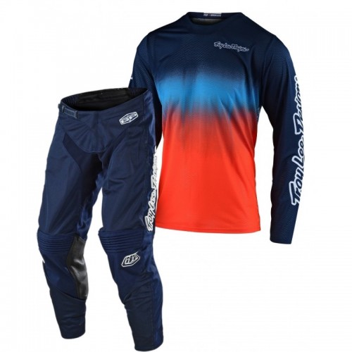 CONJUNTO TROY LEE DESIGNS 2021 MIX GP AIR  STAIN'D  & GP - NAVY / LARANJA